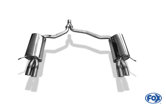 Mercedes C-Klasse 4-Zylinder Coupe C204 Endschalldämpfer rechts/links inkl. Y-Verbindungsrohr - 2x70 Typ 16 rechts/links