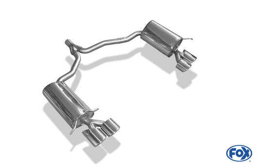 Mercedes C-Klasse 4-Zylinder Coupe C204 Endschalldämpfer rechts/links inkl. Y-Verbindungsrohr - 2x115x85 Typ 32 rechts/links