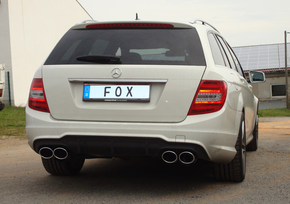 Mercedes C-Klasse 6 Zyl. - W204/S204 AMG-Paket + C63 Einsatz Endschalldämpfer rechts/links - 2x115x85 Typ 32 rechts/links