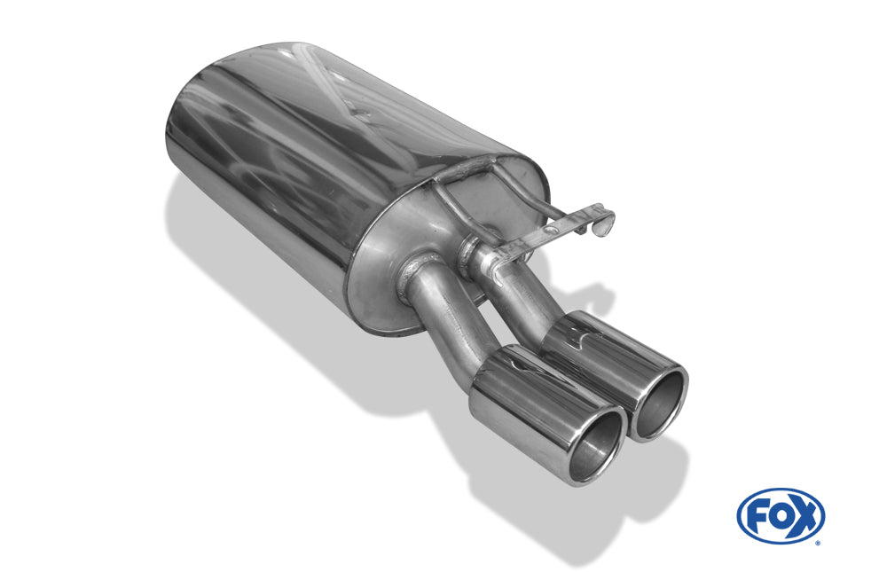 Mercedes E-Klasse W124 Stufenheck Endschalldämpfer Ø70mm - 2x80 Typ 12