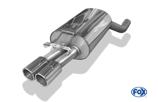 Mercedes E-Klasse W124 Stufenheck Endschalldämpfer Ø70mm - 2x80 Typ 12