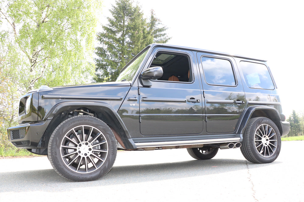 Mercedes G-Klasse G500 310kW - 463 Endrohr zum anstecken - 2x115x85 Typ 38 rechts und links unterm Trittbrett
