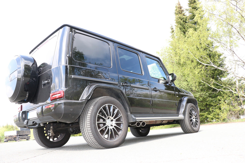 Mercedes G-Klasse G500 310kW - 463 Endrohr zum anstecken - 2x115x85 Typ 38 rechts und links unterm Trittbrett