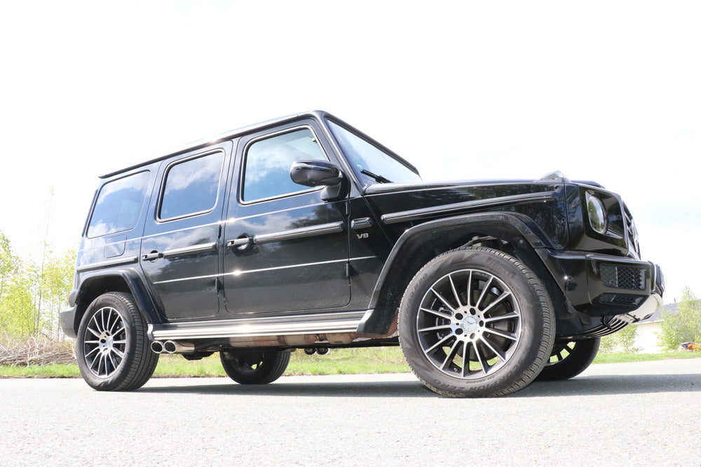 Mercedes G-Klasse G500 310kW - 463 Endrohr zum anstecken - 2x115x85 Typ 38 rechts und links unterm Trittbrett