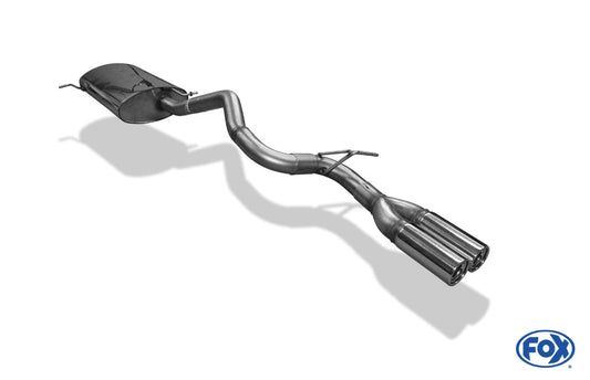 Mercedes M-Klasse Typ W163 Endschalldämpfer (Eingang zweiflutig) - 2x80 Typ 13