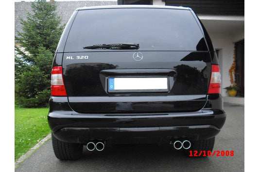 Mercedes M-Klasse W163 Endrohrsystem rechts/links für original Endschalldämpfer - 2x76 Typ 12 rechts/links