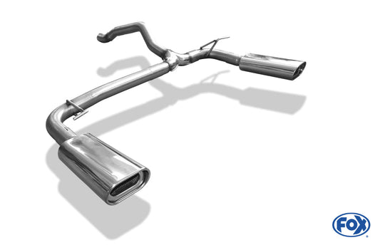 Mercedes M-Klasse W163 Endrohrsystem rechts/links für original Endschalldämpfer - 135x80 Typ 53 rechts/links