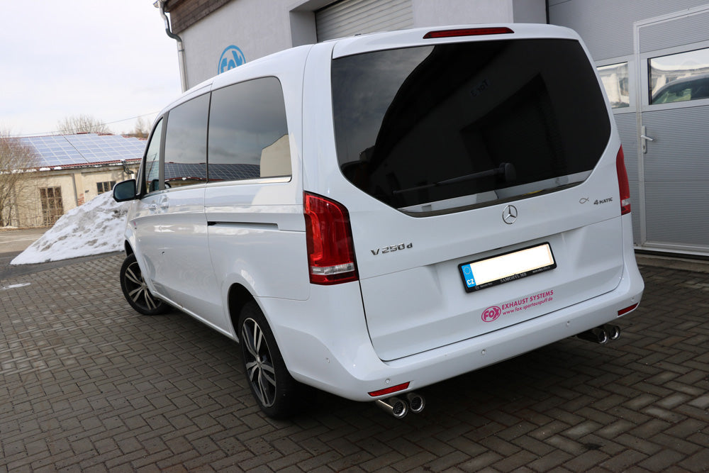 Mercedes V-Klasse W447 Endschalldämpfer quer Ausgang rechts/links - 2x76 Typ 11 rechts/links