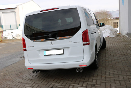 Mercedes V-Klasse W447 Endschalldämpfer quer Ausgang rechts/links - 2x76 Typ 11 rechts/links
