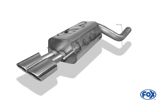 Mercedes CLK Typ 209 Endschalldämpfer einseitig Ø70mm - 2x115x85 Typ 32
