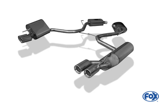 Mercedes SL Typ 230 Endschalldämpfer rechts/links - 2x80 Typ 13 rechts/links