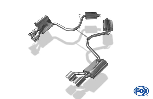 Mercedes SL Typ 230 Endschalldämpfer rechts/links - 2x115x85 Typ 32 rechts/links