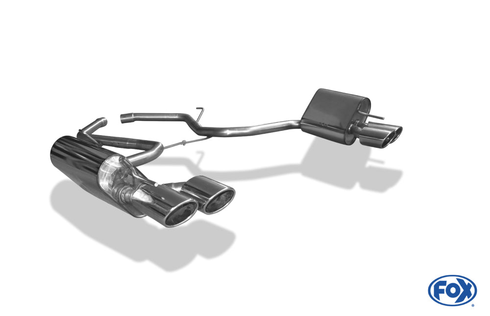 Mercedes SL Typ 230 Endschalldämpfer rechts/links - 2x115x85 Typ 32 rechts/links - Halbanlage ab Kat