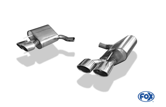 Mercedes SL Typ 230 Facelift Endschalldämpfer rechts/links kurze Variante - 2x115x85 Typ 32 rechts/links