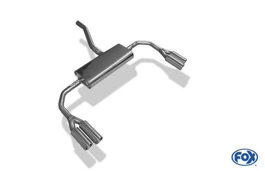 Mercedes CLA - C117/ X117 Frontantrieb Endschalldämpfer quer Ausgang rechts/links - 2x80 Typ 12 rechts/links