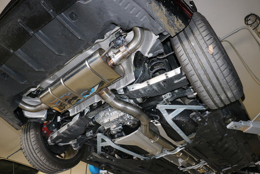 Mercedes CLA 45/ 45S - 118 Endschalldämpfer quer Ausgang rechts/links - Ausgang der Endrohre in den originalen Endrohren