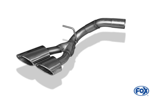 Mercedes X-Klasse 4matic Endrohrsystem Ausgang rechts am Fahrzeug - 2x115x85 Typ 38 rechts