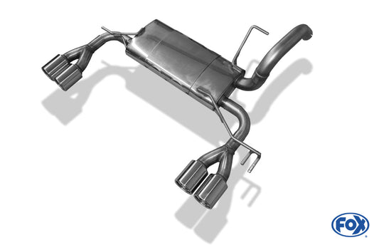 Mitsubishi Colt - Z30/ CZ3/ CZT - 3-türer / Smart Fourfour Endschalldämpfer Ausgang rechts/links - 2x80 Typ 13 rechts/links