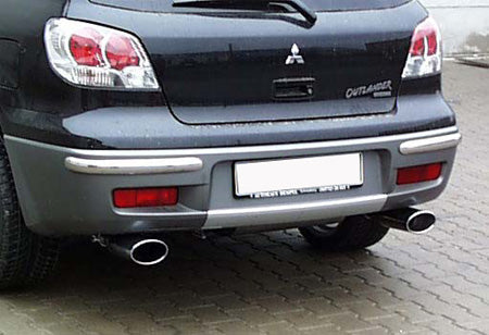 Mitsubishi Outlander 4WD Endschalldämpfer Ausgang rechts/links - 115x85 Typ 33 rechts/links