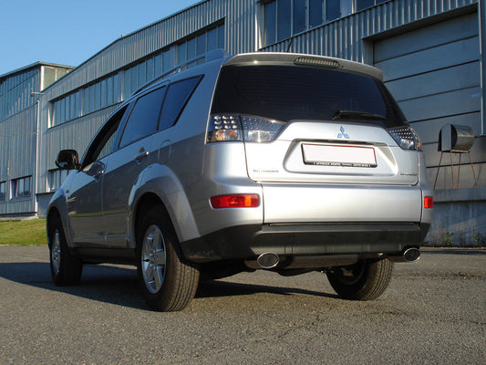Mitsubishi Outlander CWO - Bj. ab 06` Endschalldämpfer quer Ausgang rechts/links - 115x85 Typ 33 rechts/links