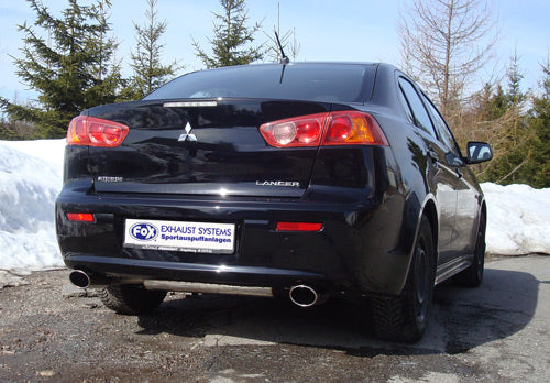 Mitsubishi Lancer CYO - Stufenheck/ Sportback Endschalldämpfer quer Ausgang rechts/links - 115x85 Typ 32 rechts/links