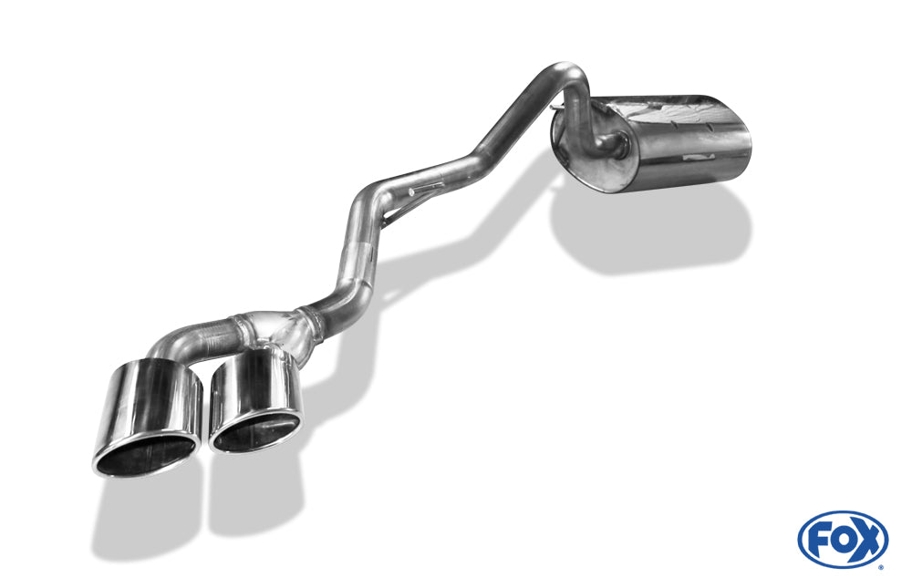 Mitsubishi L200 - K60T - mit Katalysator Endschalldämpfer Ausgang Sidepipe - 2x115x85 Typ 38 auf Beifahrerseite