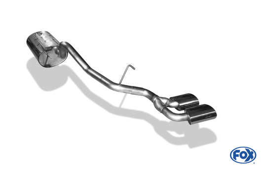 Mitsubishi L200 - K60T - mit Katalysator Endschalldämpfer Ausgang Sidepipe - 2x115x85 Typ 38 auf Beifahrerseite