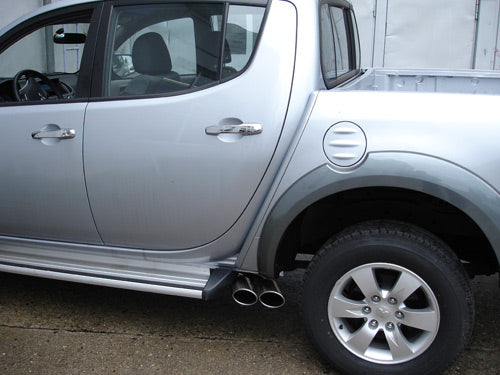 Mitsubishi L200 Typ KAOT Fourcap 4-trg. Endschalldämpfer Sidepipe - 2x115x85 Typ 38