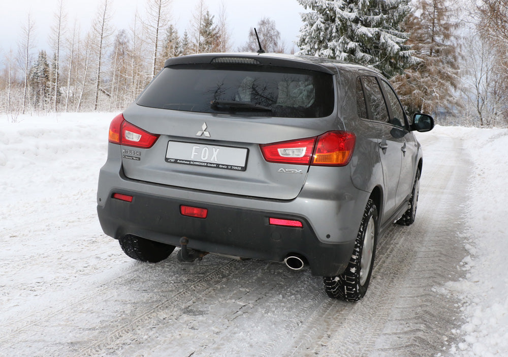 Mitsubishi ASX Frontantrieb - Typ GAO Endschalldämpfer Ausgang rechts - 129x106 Typ 44