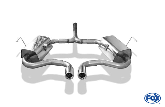 Mini Cooper S Cabrio R52 Endschalldämpfer rechts/links Ausgang mittig - 2x76 Typ 13