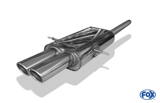 FOX Mini Cooper S R56 Endschalldämpfer Ausgang mittig - 2x88x74 Typ 32
