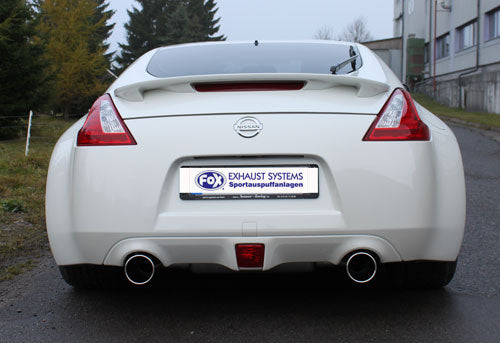 Nissan 370Z Endschalldämpfer quer Ausgang rechts/links - 1x100 Typ 13 rechts/links