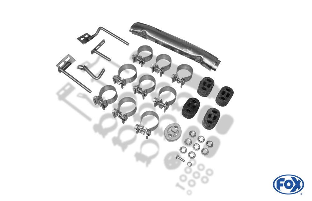 Nissan Navara D40 - 3,0l dCi Endschalldämpfer Sidepipe, Ausgang rechts und links am Fahrzeug - 2x90 Typ 16 rechts/links