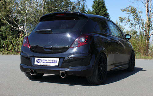 Opel Corsa D GSI Endschalldämpfer quer Ausgang rechts/links - 1x100 Typ 16 rechts/links