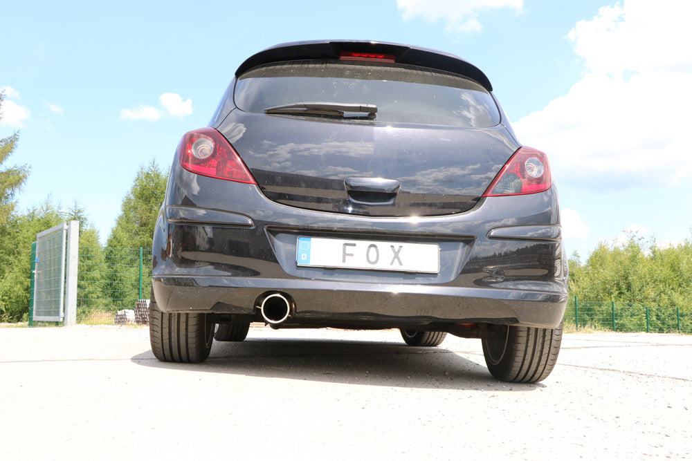 Opel Corsa D GSI Endschalldämpfer quer Ausgang einseitig - 1x100 Typ 16