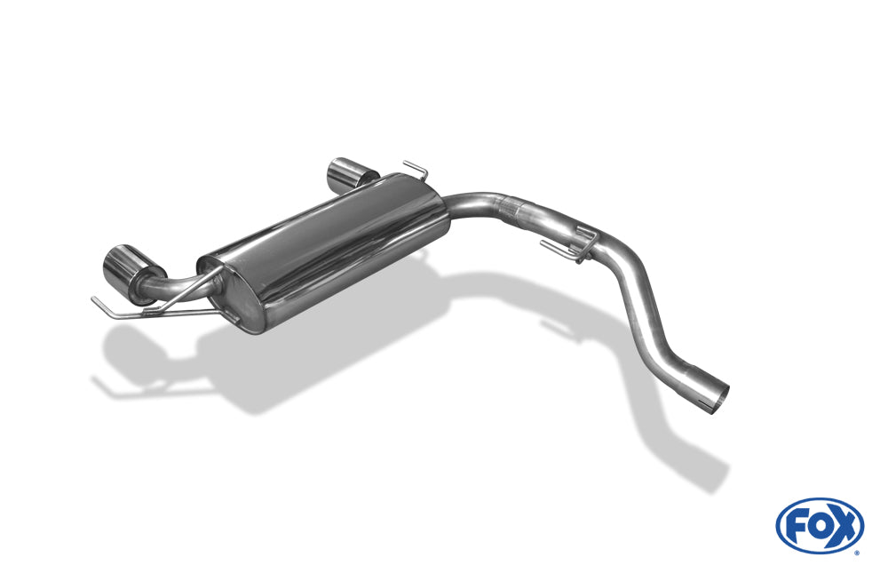 Opel Corsa D NRE Endschalldämpfer quer Ausgang rechts/links - 1x100 Typ 16 rechts/links