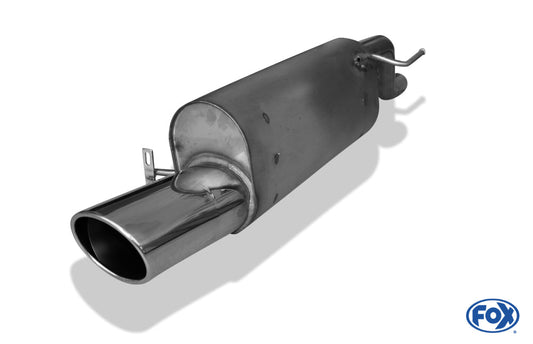 Opel Corsa E Endschalldämpfer - 129x106 Typ 44