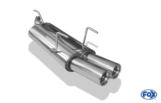 Opel Astra F Caravan Endschalldämpfer 3-Punkt-Aufhängung - 2x80 Typ 13