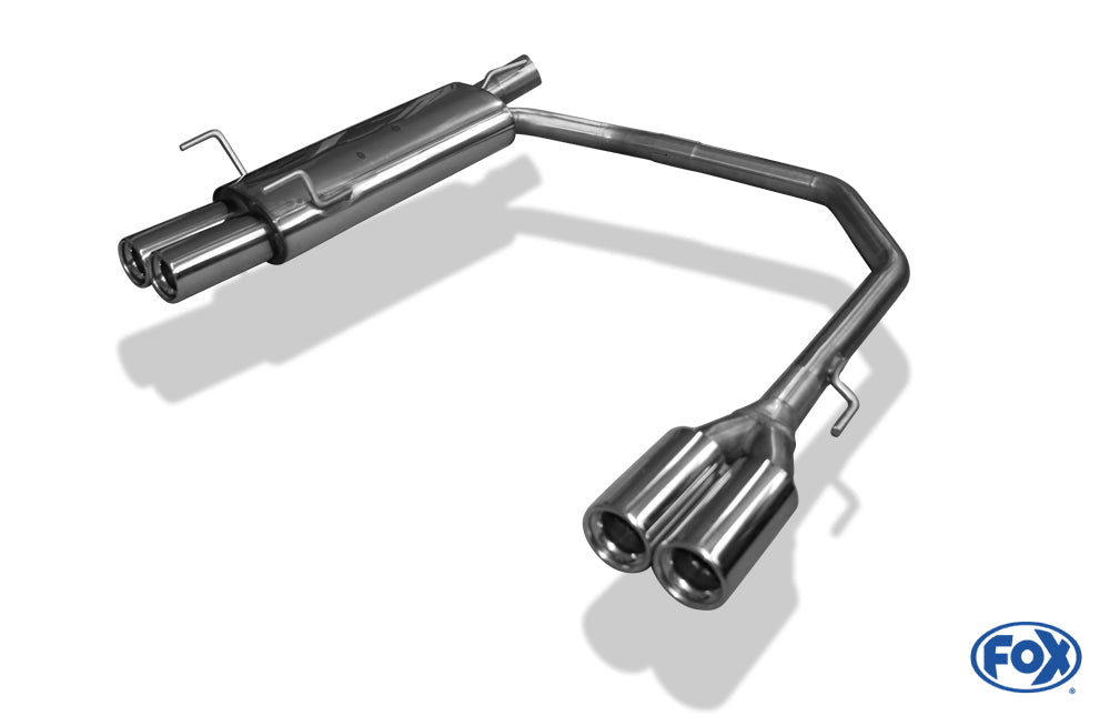 Opel Astra F-CC Endschalldämpfer Ausgang rechts/links 3-Punkt-Aufhängung - 2x80 Typ 13 rechts/links