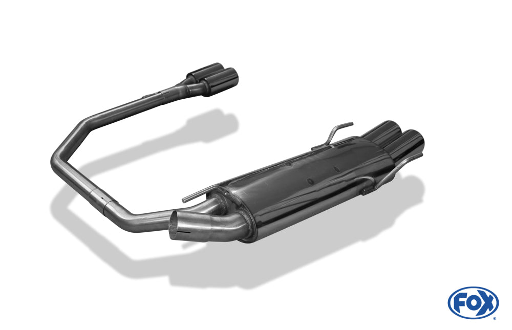 Opel Astra F-CC Endschalldämpfer Ausgang rechts/links 3-Punkt-Aufhängung - 2x80 Typ 13 rechts/links