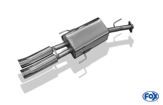 Opel Astra G Stufenheck Endschalldämpfer - 2x76 Typ 18