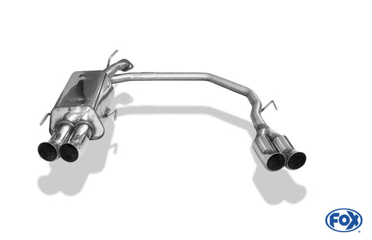 Opel Astra G-CC Fließheck Endschalldämpfer Ausgang rechts/links - 2x76 Typ 18 rechts/links