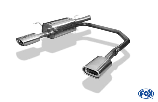 Opel Astra G Caravan Endschalldämpfer Ausgang rechts/links - 135x80 Typ 53 rechts/links