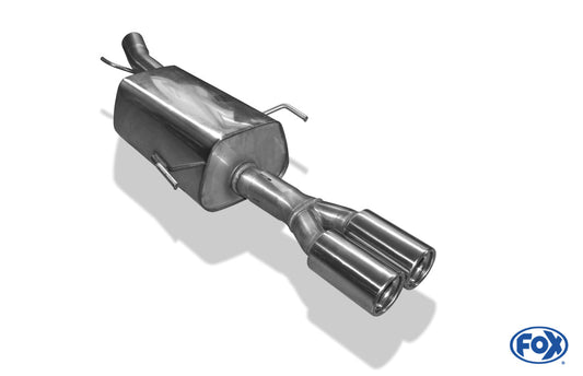 Opel Astra G Coupe/ Cabrio Endschalldämpfer Ø60mm - 2x76 Typ 13