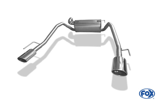 Opel Astra J Sports Tourer 1,4l Endschalldämpfer quer Ausgang rechts/links - 115x85 Typ 32 rechts/links