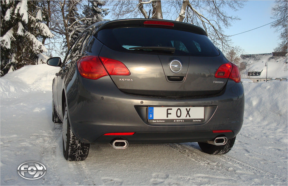 Opel Astra J Limousine Endschalldämpfer quer Ausgang rechts/links - 135x80 Typ 53 rechts/links