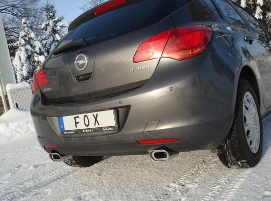 Opel Astra J Limousine Endschalldämpfer quer Ausgang rechts/links - 135x80 Typ 53 rechts/links