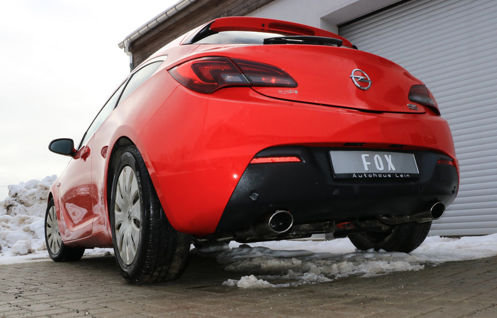 Opel Astra J GTC Endschalldämpfer quer Ausgang rechts/links - 115x85 Typ 32 rechts/links