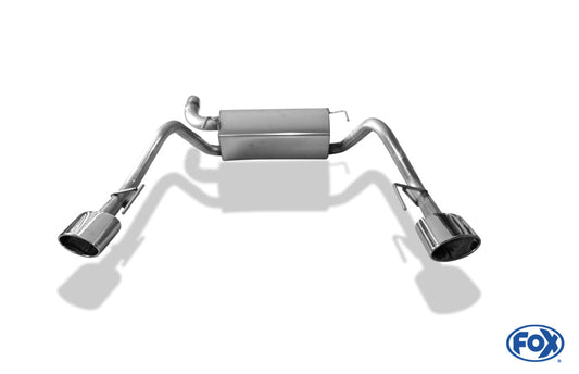 Opel Astra J Stufenheck Endschalldämpfer quer Ausgang rechts/links - 160x90 Typ 38 rechts/links