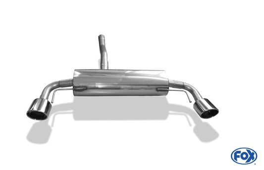 Opel Astra K Schrägheck Endschalldämpfer quer Ausgang rechts/links - 129x106 Typ 32 rechts/links